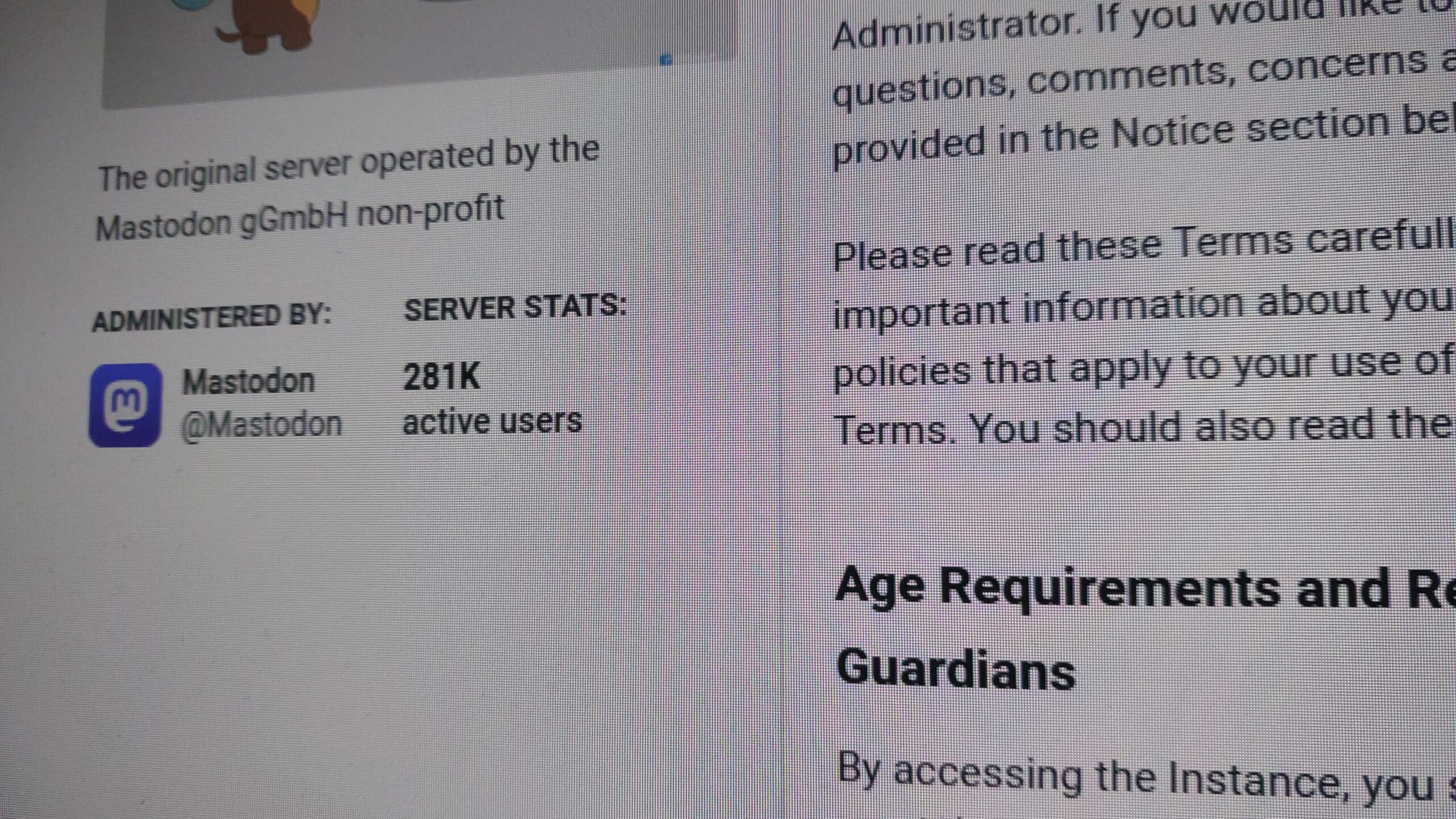 Flagowa instancja Mastodona wkrótce zacznie zabraniać używania scraperów AI, podnosi też limit wiekowy do 16. roku życia